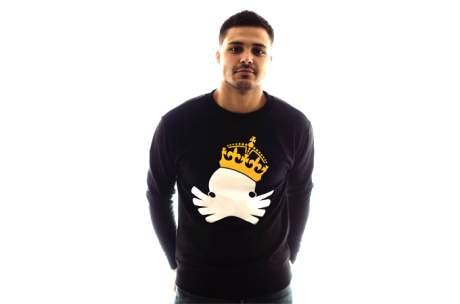 Mike Gomes wearing our king octopus sweater